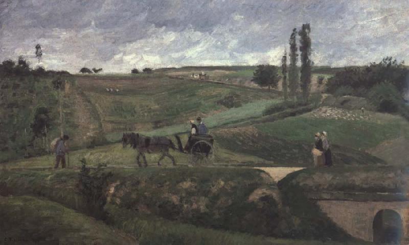 Camille Pissarro The road to Ennery,near Pontoise La route d-Ennery pres de Pontoise